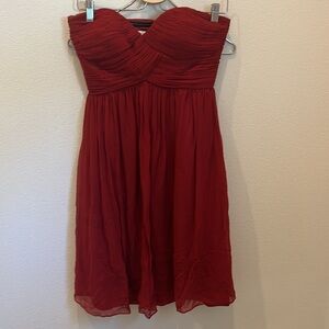 Donna Morgan Red Ruching Dress Size 2